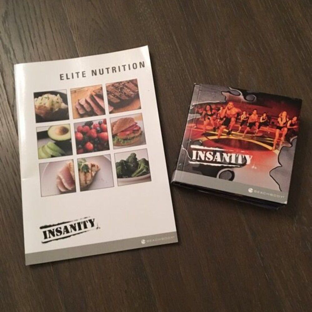 BeachBody Insanity Fitness Program Workout 10 Disk DVD & Elite Nutrition Guide
